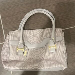 Cole Haan Textured Cream Satchel